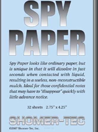 Spy paper