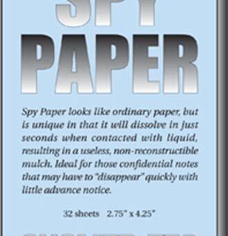 Spy paper